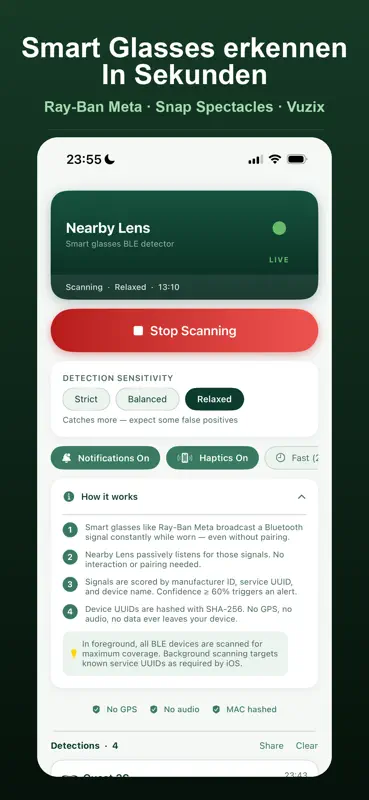 Nearby Lens: Brillen-Scanner screenshot 1 of 7