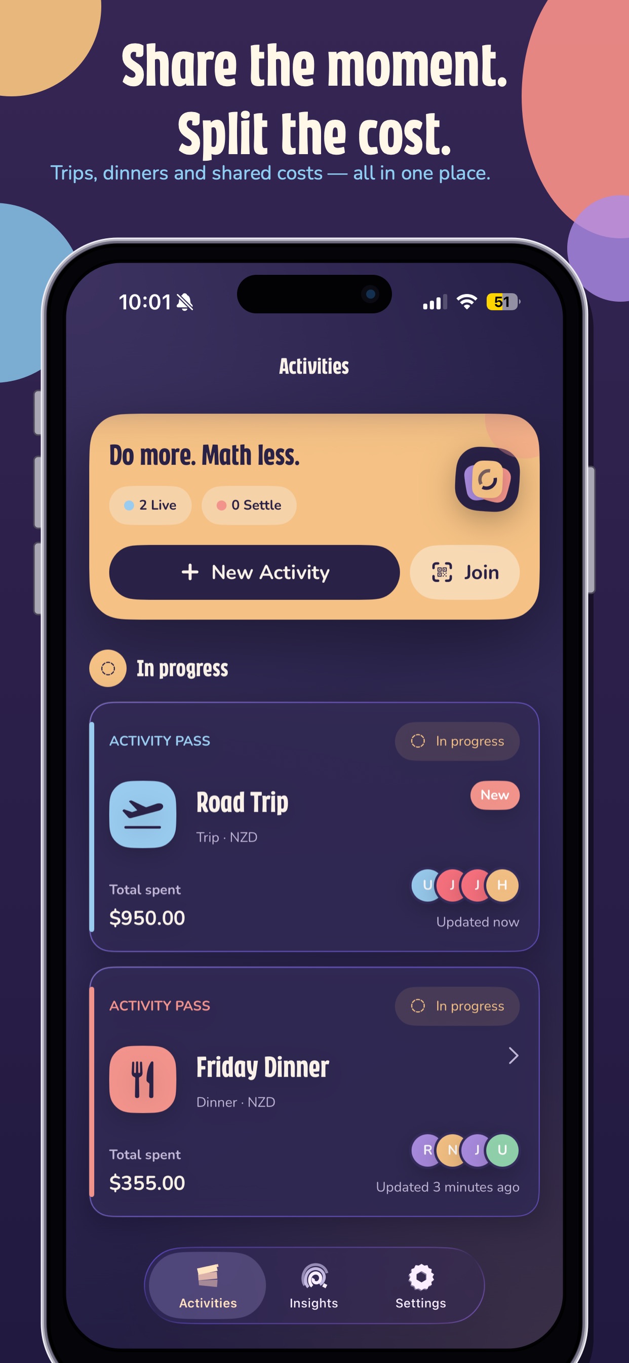 Screenshot 1 of ChipIn – Split Smarter