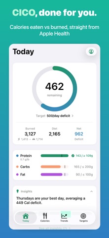 Calicalo: CICO Calories, IIFYM screenshot