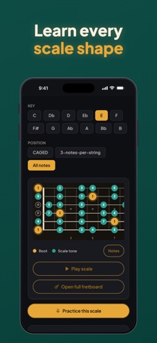 Guitar Fretboard - ToneSeed iPhone screenshot