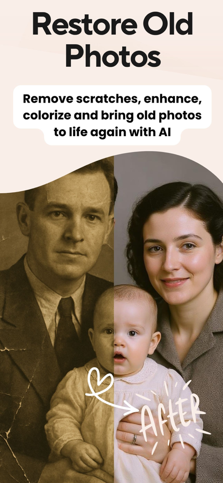 Restore Old Photos: AI Screenshot