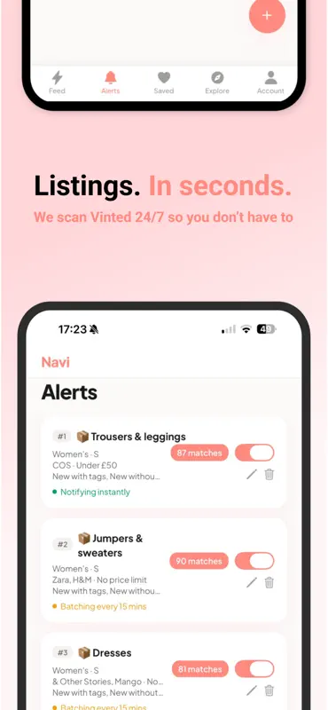 Navi: Vinted Alerts screenshot 3 of 6
