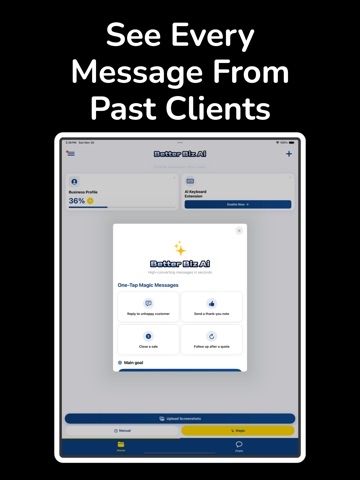 Better Biz Ai iPad screenshot