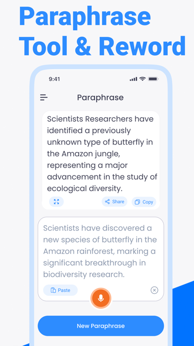 Paraphrase tool & Paragraph AI Screenshot