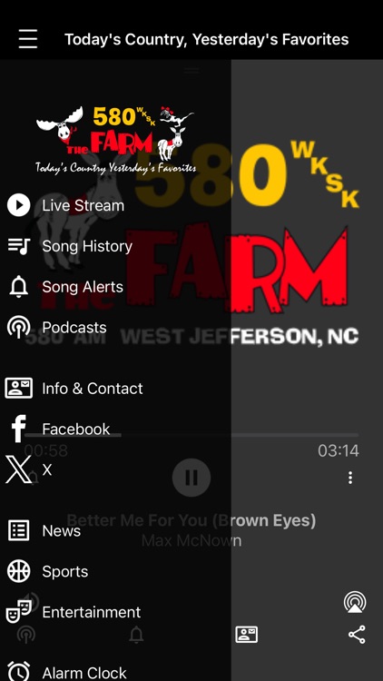 580 WKSK & 93.5 FM The Farm