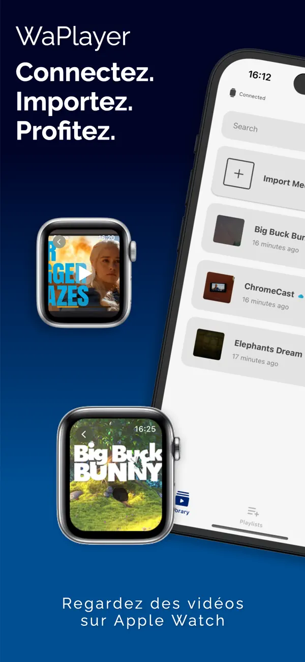 Screenshot #1 pour WaPlayer Lire vidéo sur montre