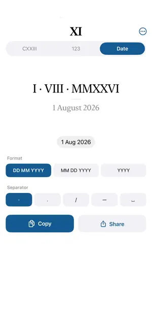 Roman Numeral Converter XI screenshot 3