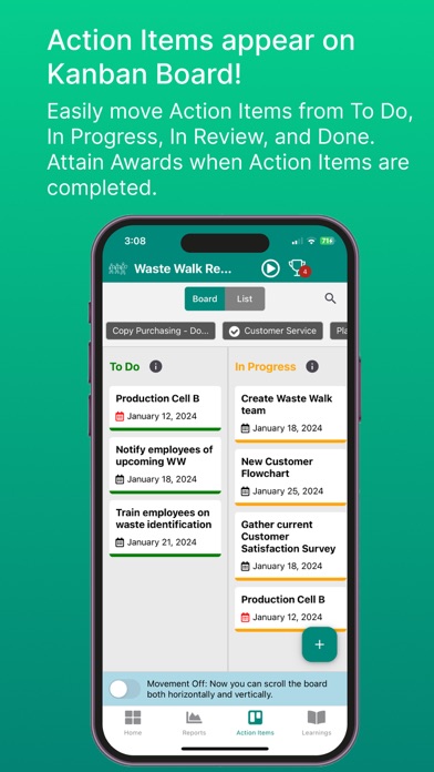 Lean Waste Walk Rpt Screenshot