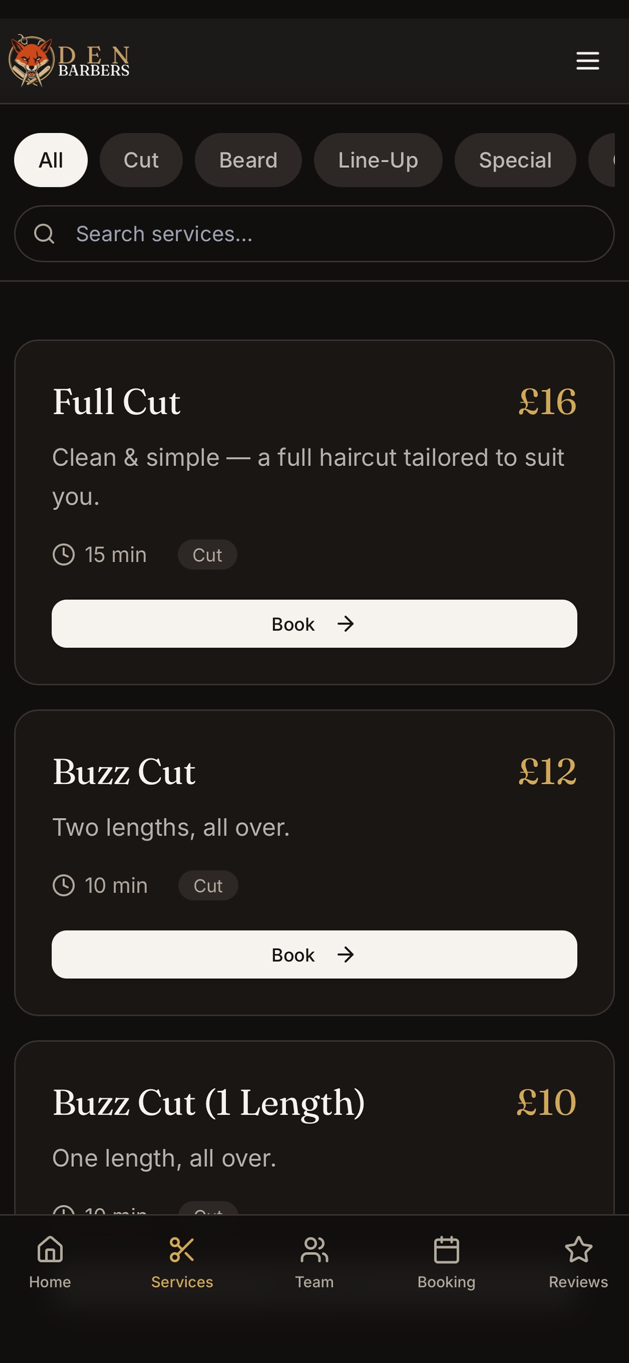 Screenshot 1 of Den Barbers