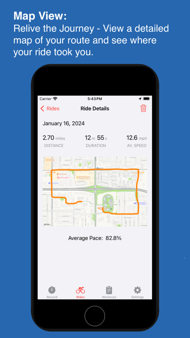 Bikemind: workout tracker Screenshot