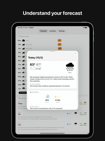Pepper Weather iPad screenshot 3