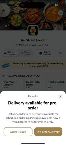 Thai Street Food. iPhone screenshot