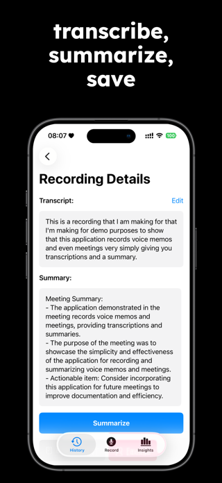 Voice Memos - Voice Note Taker Screenshot 3 of 3