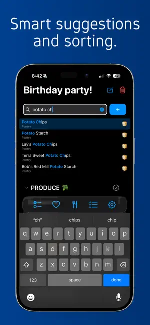 Sift: Simple Shopping List screenshot 2