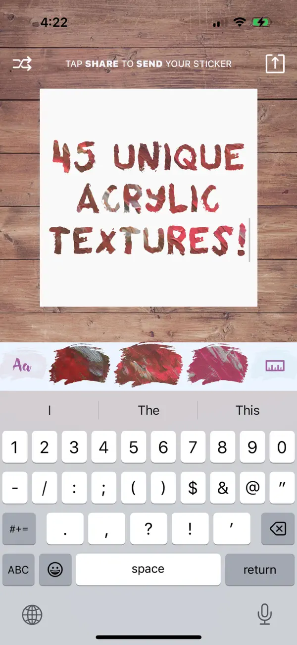 Screenshot #2 pour Flair: Acrylic Stickers