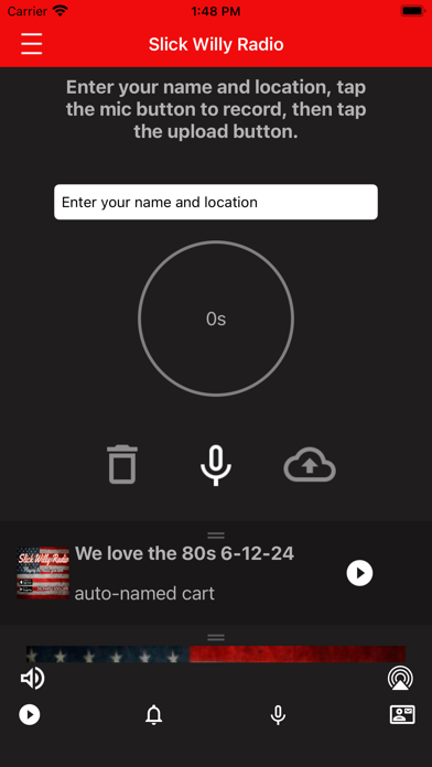 Slick Willy Radio Screenshot