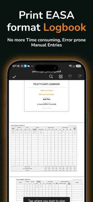 AeroLedger Pilot Logbook screenshot 2
