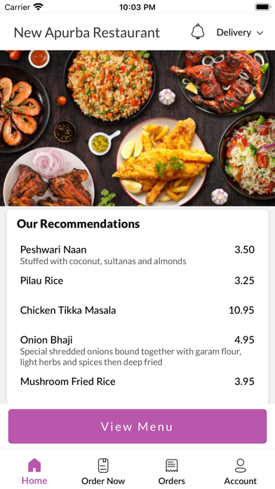 New Apurba Restaurant Screenshot