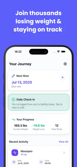 GLP Journey Tracker App screenshot 1