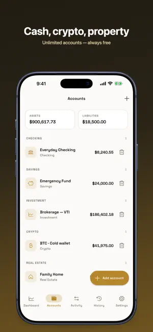 Net Worth Tracker: Worthtally screenshot 2