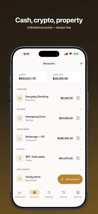 Worthtally: Net Worth Tracker Screenshot 2 of 10