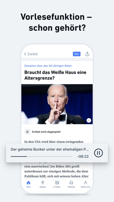 LVZ - Nachrichten und Podcast iPhone screenshot 7 - News app