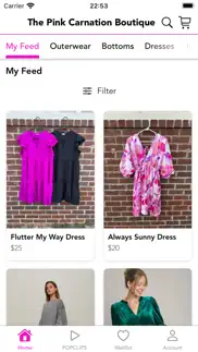 the pink carnation boutique iphone screenshot 2