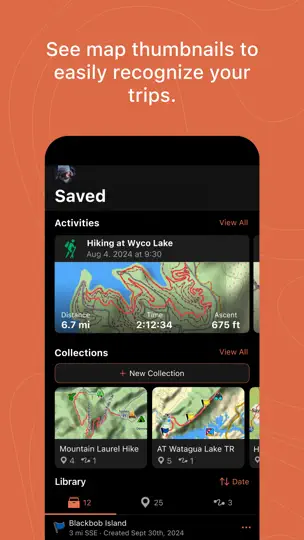 Captura de pantalla de Garmin Explore™ en iPhone 5