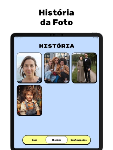 Restaurar fotos antigas com IA iPad screenshot