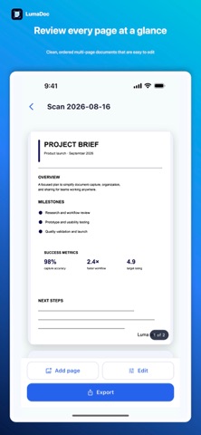 LumaDoc: PDF Document Scanner Screenshot 4 of 4