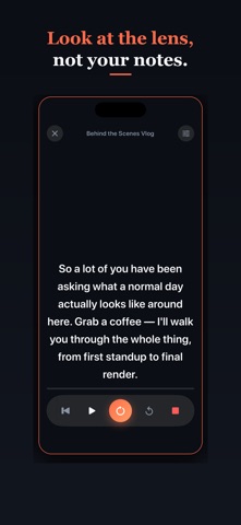 Teleprompter for Video: Cue Screenshot 2 of 6