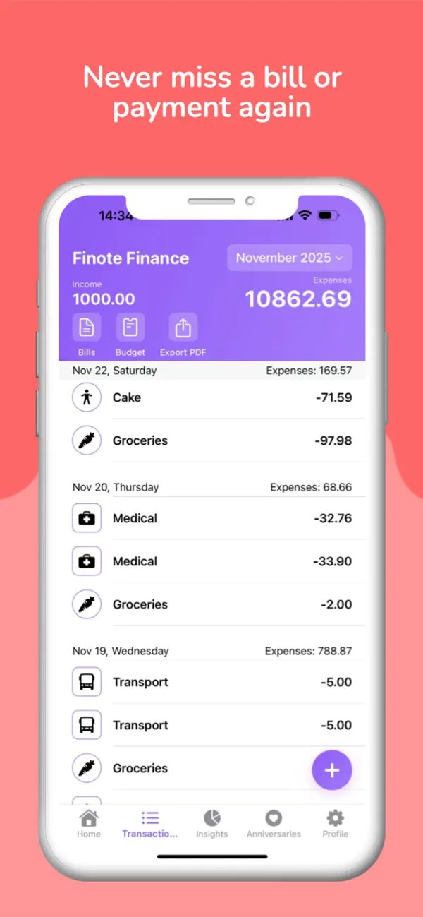 #4. Finote - Smart Budget Tracker (iOS) De: 华 郑