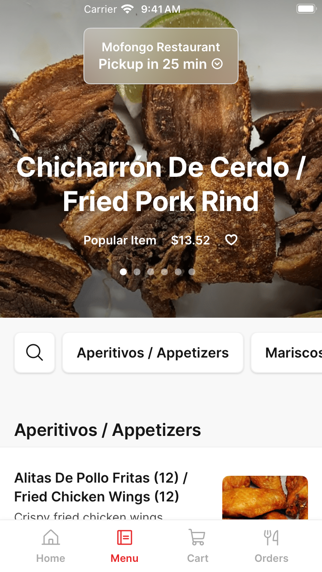 Mofongo Restaurant iPhone screenshot 2 - Food & Drink app