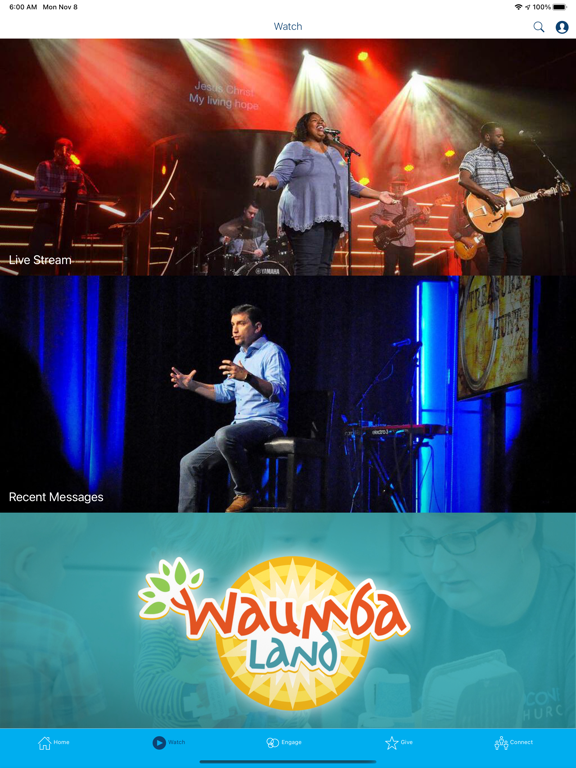 Lake Oconee Church iPad screenshot
