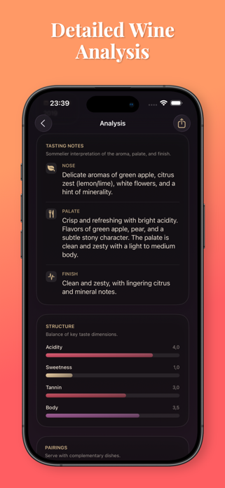 Wine Label Scan Log Screenshot 1 of 3