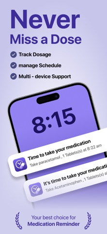 Pill Tracker & Med Alerts iPhone screenshot
