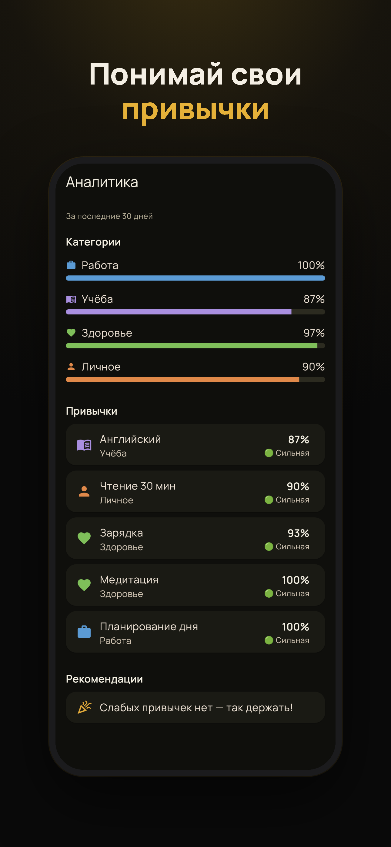 Discipline: привычки и цели screenshot 4