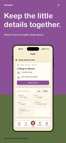 Kwispel: Dog Log & Tracker Screenshot 4 of 6