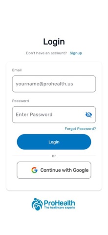 ProHealth Referral App screenshot