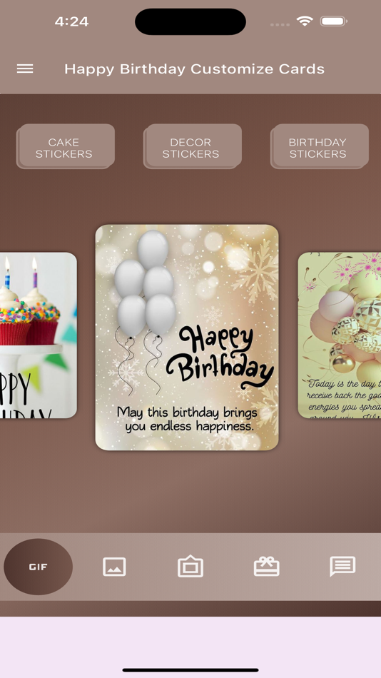 Happy Birthday Customize Cards - 1.0 - (iOS)