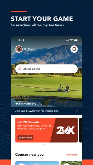 Supreme Golf: Book Tee Times screenshot 1