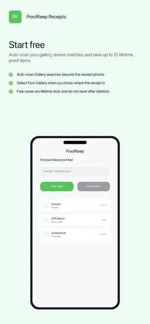 ProofKeep Receipts screenshot 2