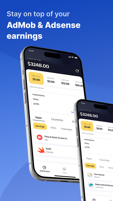 AdMob Earnings & Revenue Stats Screenshot