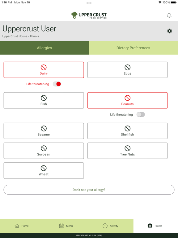 App screenshot