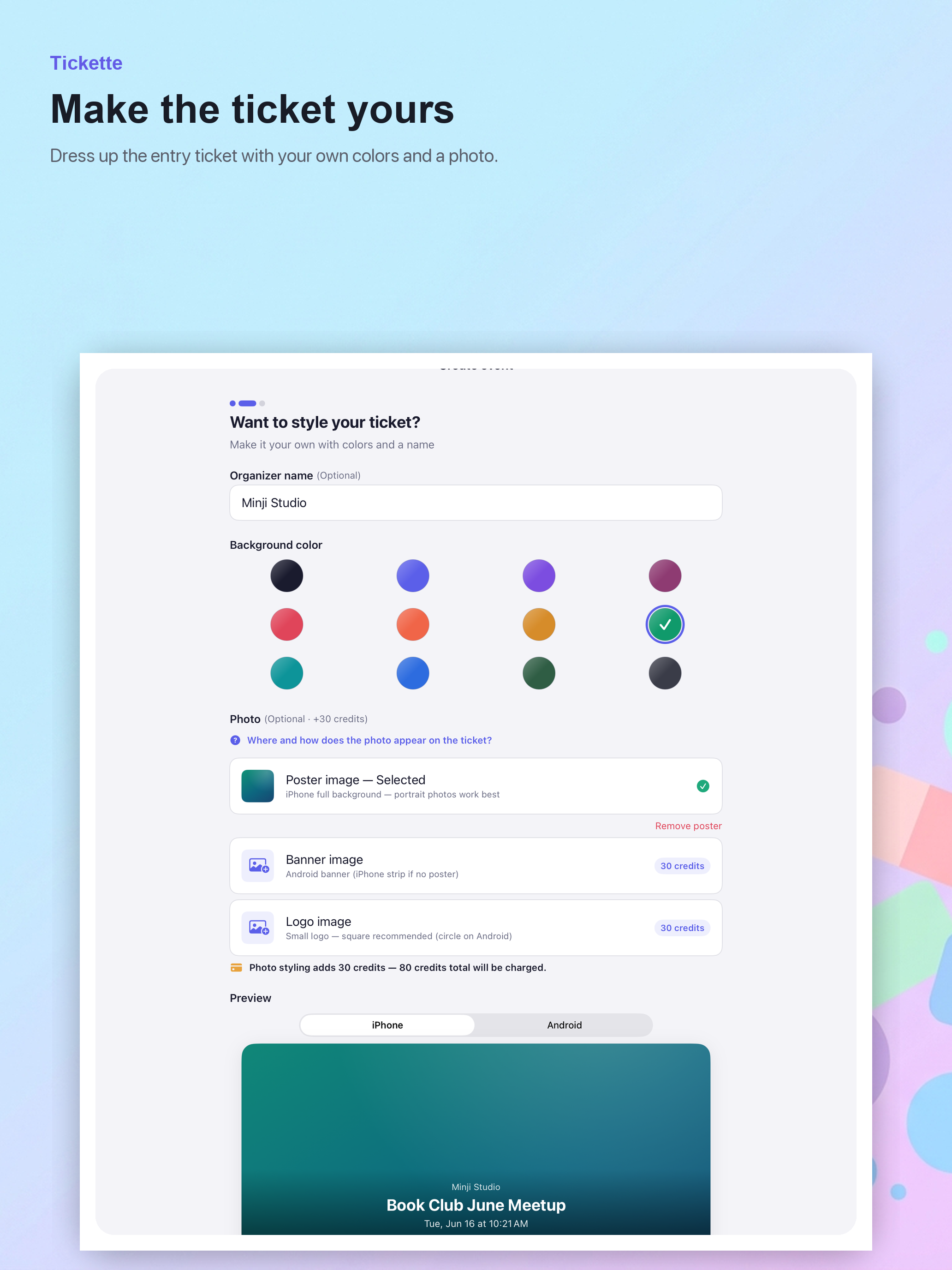 Tickette: Gather & Invite