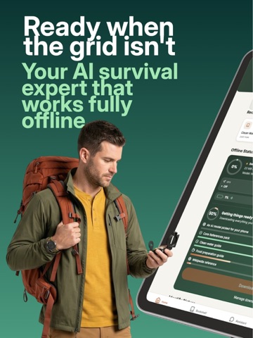 Gridless: Offline AI Survival iPad screenshot