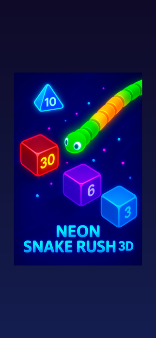 Neon Snake Rush 3D Screenshot 2 of 5