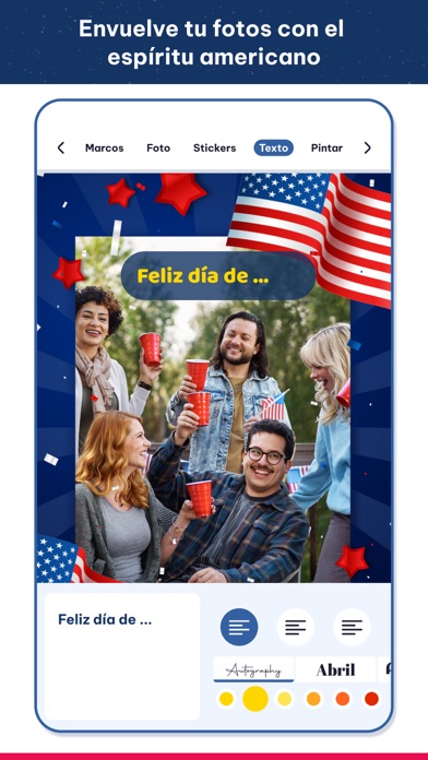 USA photo frames; 4th July day Screenshot