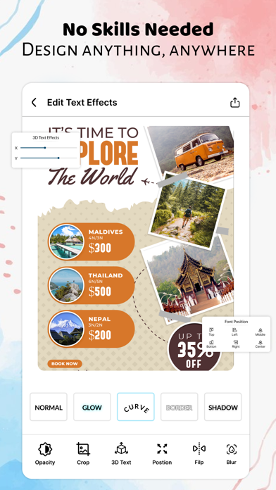 Poster & Flyer Maker : Kriadl Screenshot
