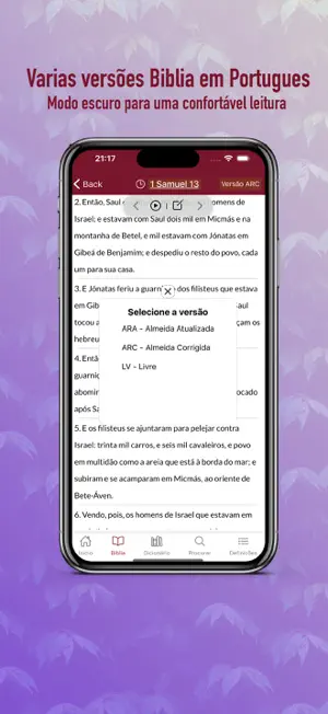 Bíblia Portuguesa ARA, ARC, LV screenshot 3